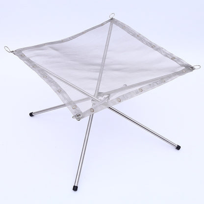 Foldable Fire Pit Stand Set for Outdoor Camping